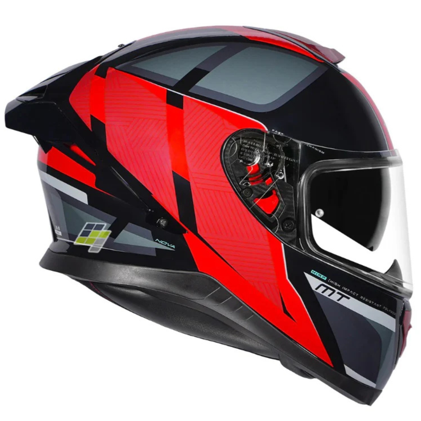 MT Thunder 3 SV Pro Nova B5 Helmet- Gloss Black Red