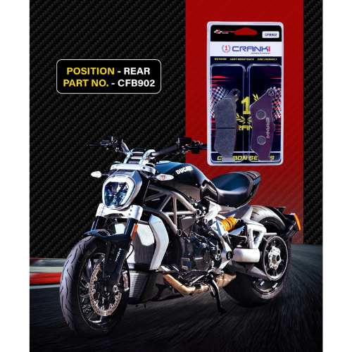 Crank1 Carbon Brake Pads for Ducati XDiavel S (2016-2020)