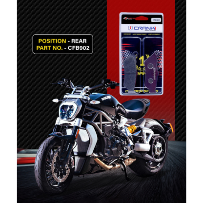 Crank1 Carbon Brake Pads for Ducati XDiavel S (2016-2020)