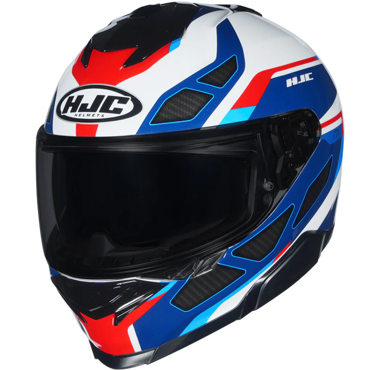 HJC I71 Zest MC21 Helmet - White Red Blue - HJC