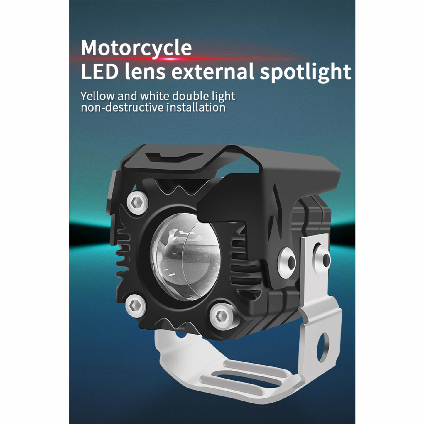 Yellowfin XC1 Motorcycle LED Auxiliary Fog Light