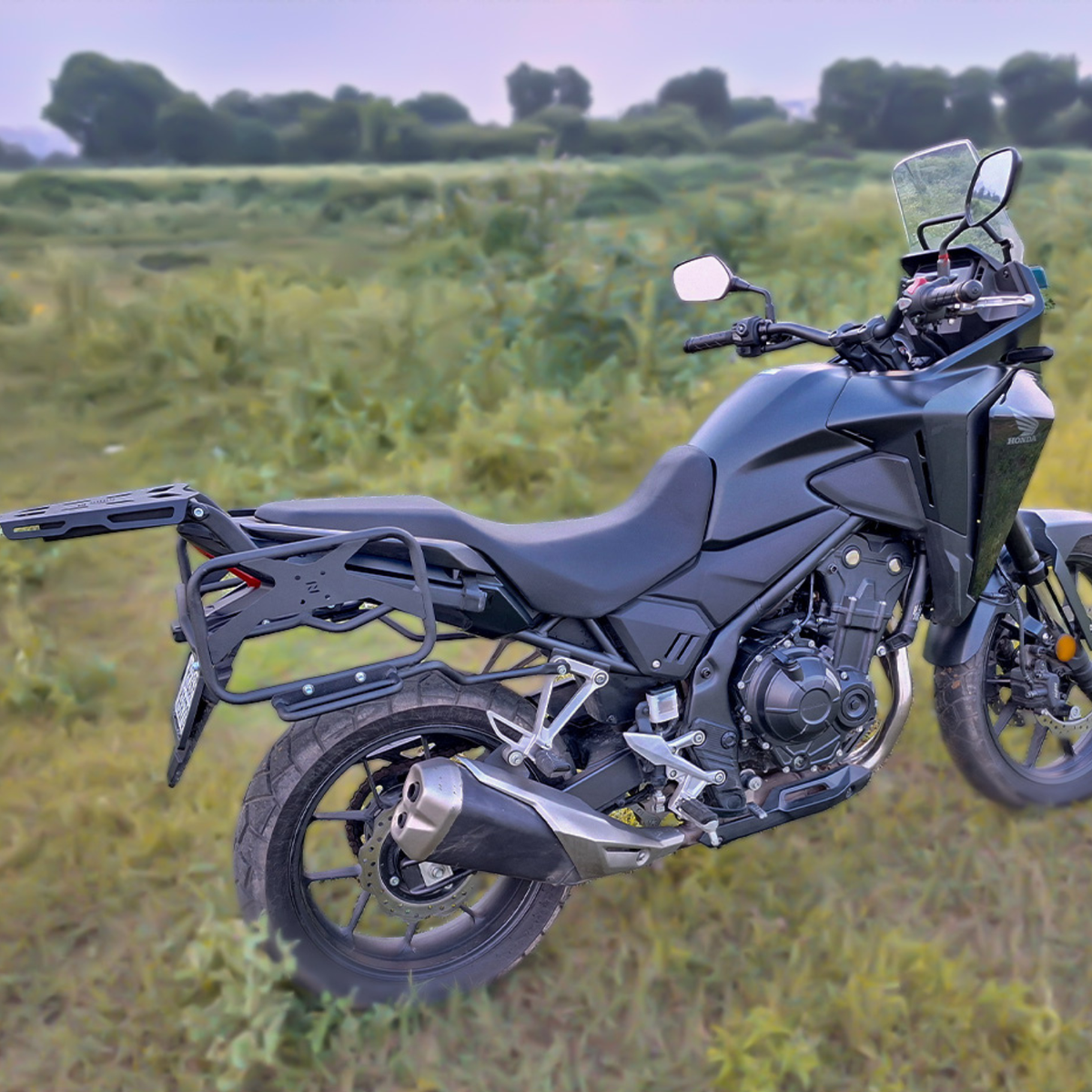 Zana Honda NX500 Roadster Saddle stay with Exhaust Shield with Jerry can Mount - ZI-8472 - Zana
