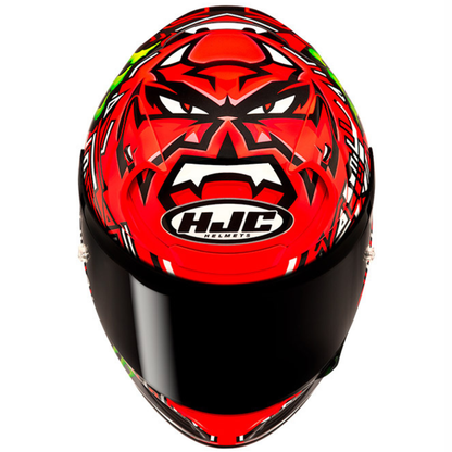HJC Rpha 12 Quartararo Replica II Carbon Fiber MC1 Helmet (ECE 22.06) - Orange Red