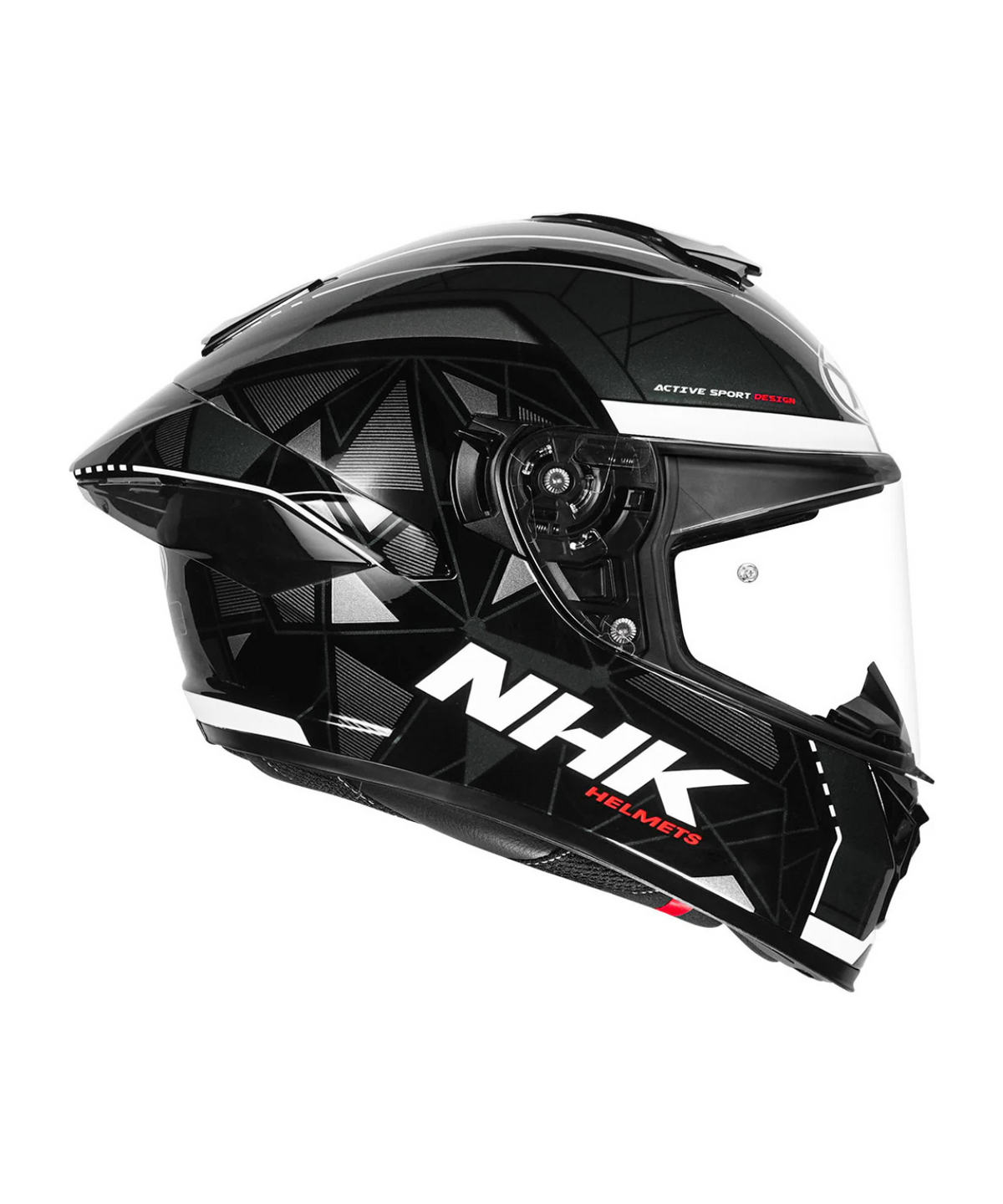 NHK K5R Triangle Helmet - Black Grey - NHK