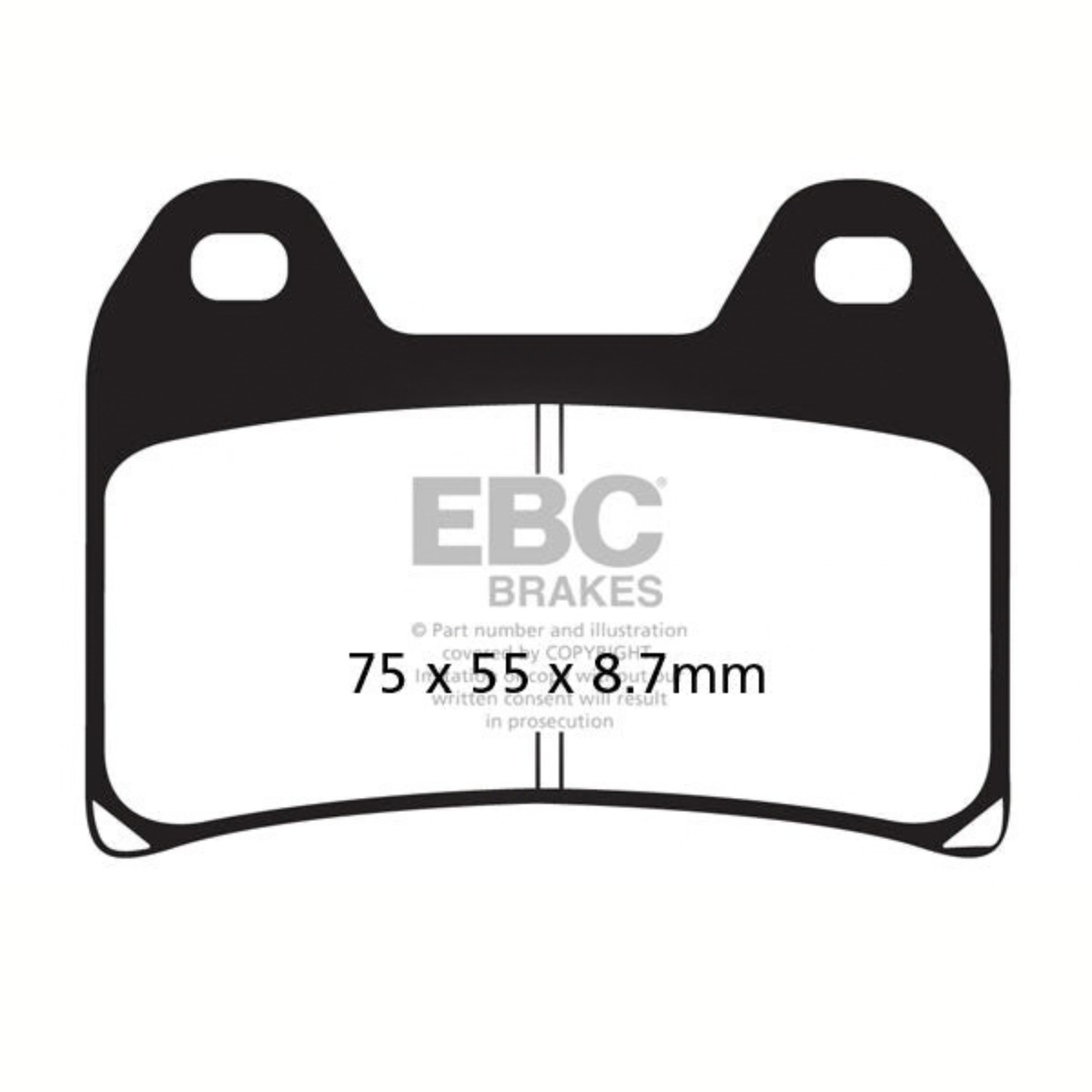 EBC Aprilia Dorsoduro 1200 (2011 Onwards) Fully Sintered Brake Pads