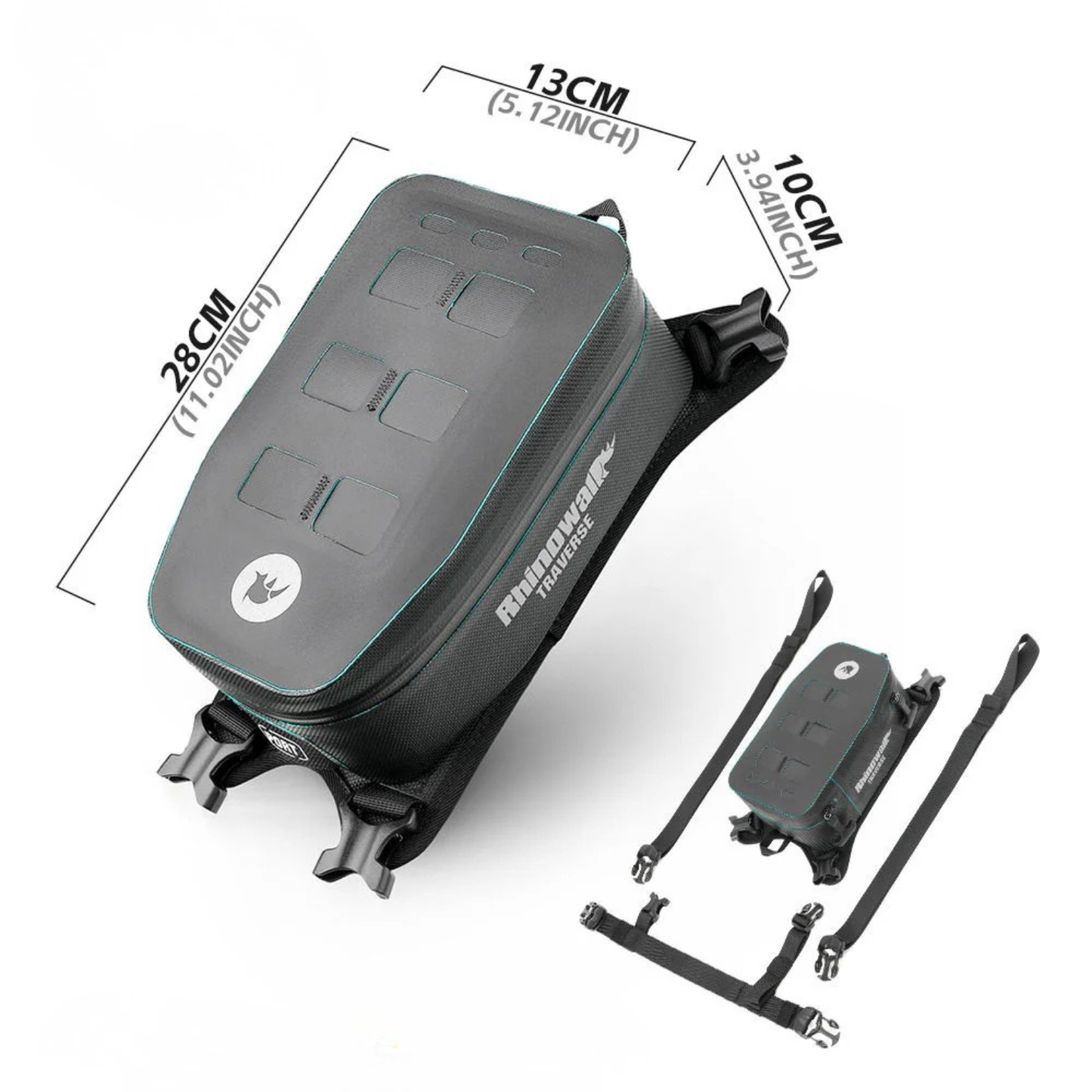 Rhinowalk Waterproof Fuel Tank Bag 2L - Black - MCY2601