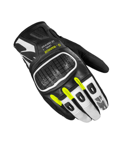 Spidi G Warrior Riding Gloves - Black Fluo Yellow