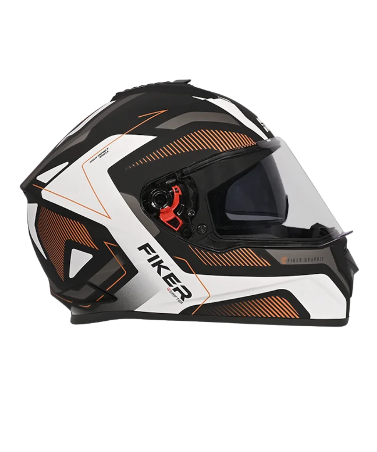 Studds Drifter D5 Fiker Decor Graphics Helmet - Matt Black Brown N11
