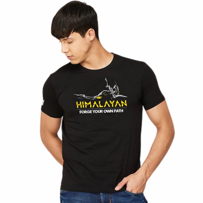 Fast Bend 2023 Himalayan Royal Enfield Motorcycle Tshirt - TF 373 - Black