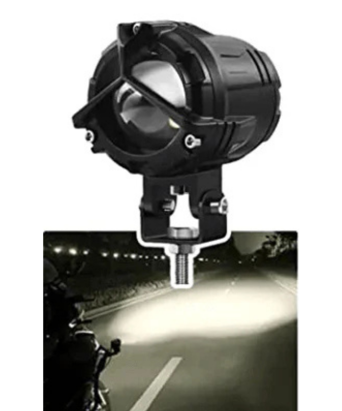 HJG Mercedes Y Lens Ultra Wide White/Yellow LED Fog Lights with Circular Connector - Single - (1 Year Warranty) - HJG