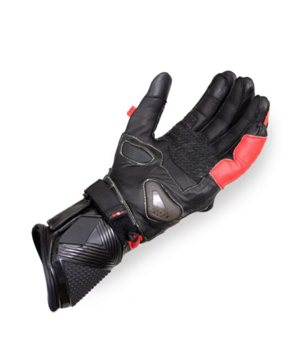 BBG Snell Race Tech Riding Gloves - Red