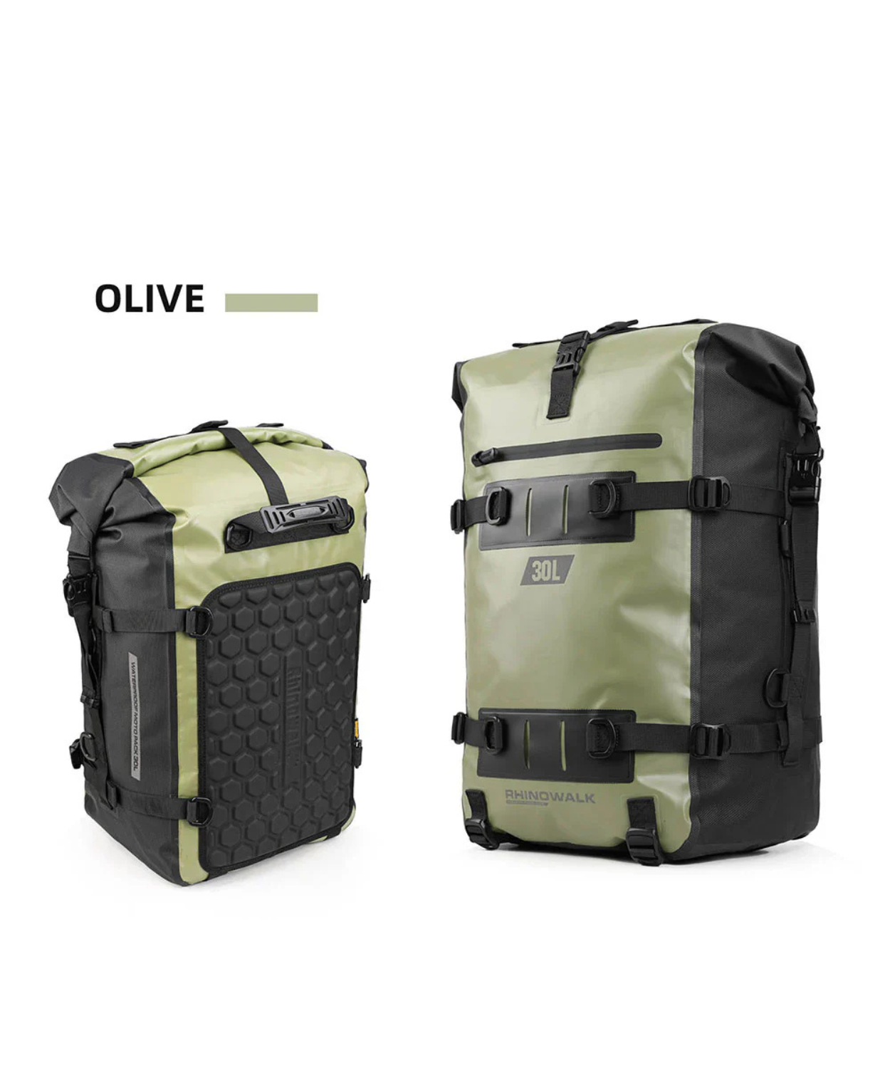 Rhinowalk Waterproof Tail Bag 30L - Olive - MT2230