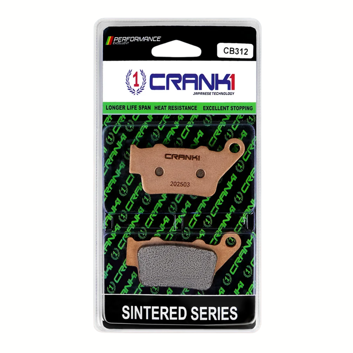 Crank1 Yamaha MT-15 V2 Deluxe (2025 Onwards) Sintered Brake Pads