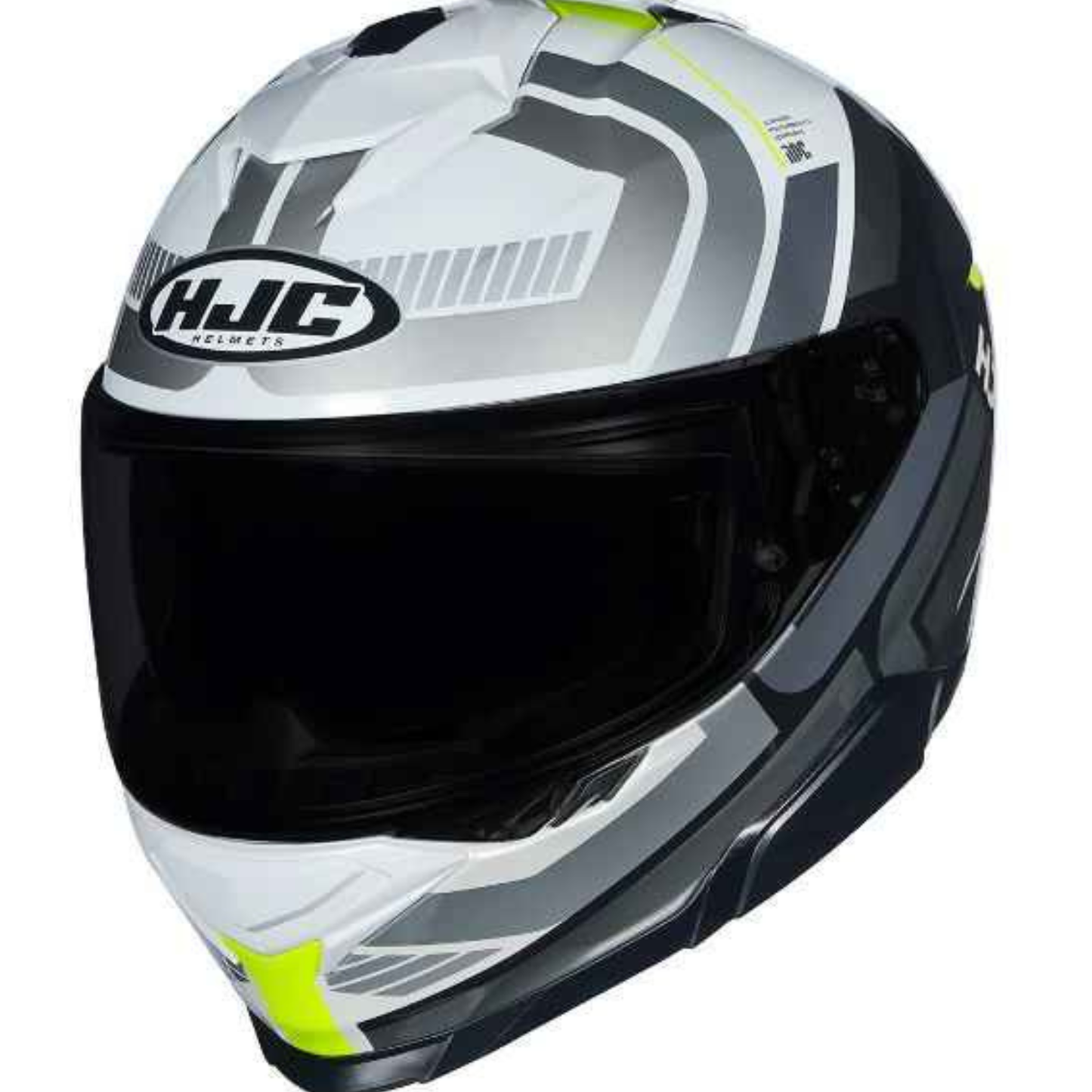 HJC I71 Viz MC3H Helmet - Grey & Fluorescent Green