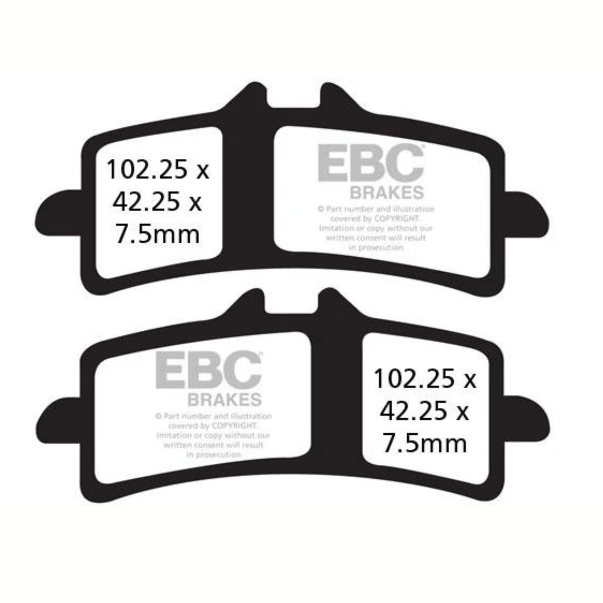EBC Triumph Speed Triple 1200 RS (2021 Onwards) Fully Sintered Brake Pads
