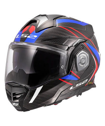 LS2 FF901 Advant X Carbon Fiber Future II Helmet (ECE 22.06) - Gloss Black Blue Red
