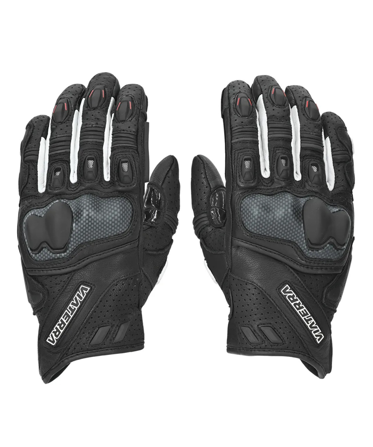 Viaterra Shifter Short Motorcycle Riding Gloves - Black