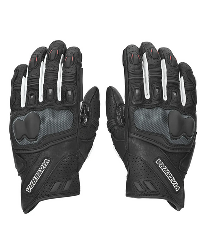 Viaterra Shifter Short Motorcycle Riding Gloves - Black