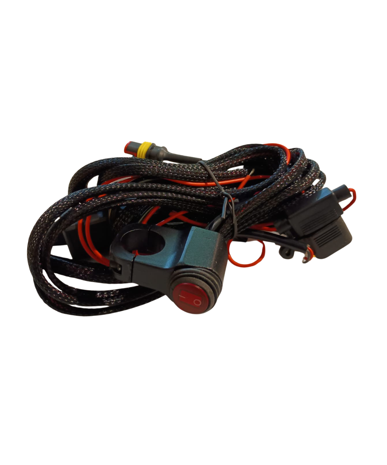 HJG Single Color LED Light Wiring Harness Kit with Flasher - Ready Connector