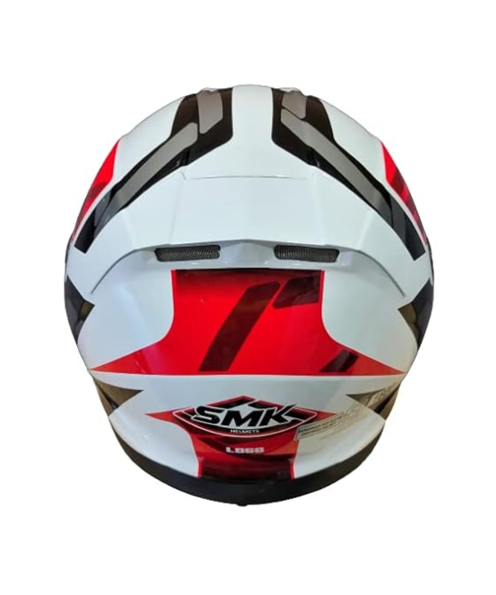 SMK Twister Logo GL132 Black White Red Helmet - SMK