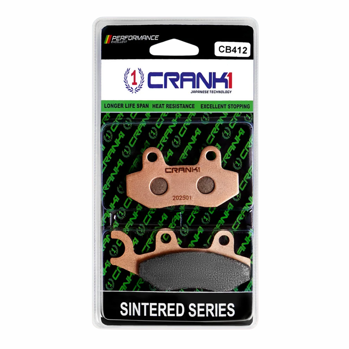 Crank1 Kawasaki KLX230 (2025 Onwards) Sintered Brake Pads