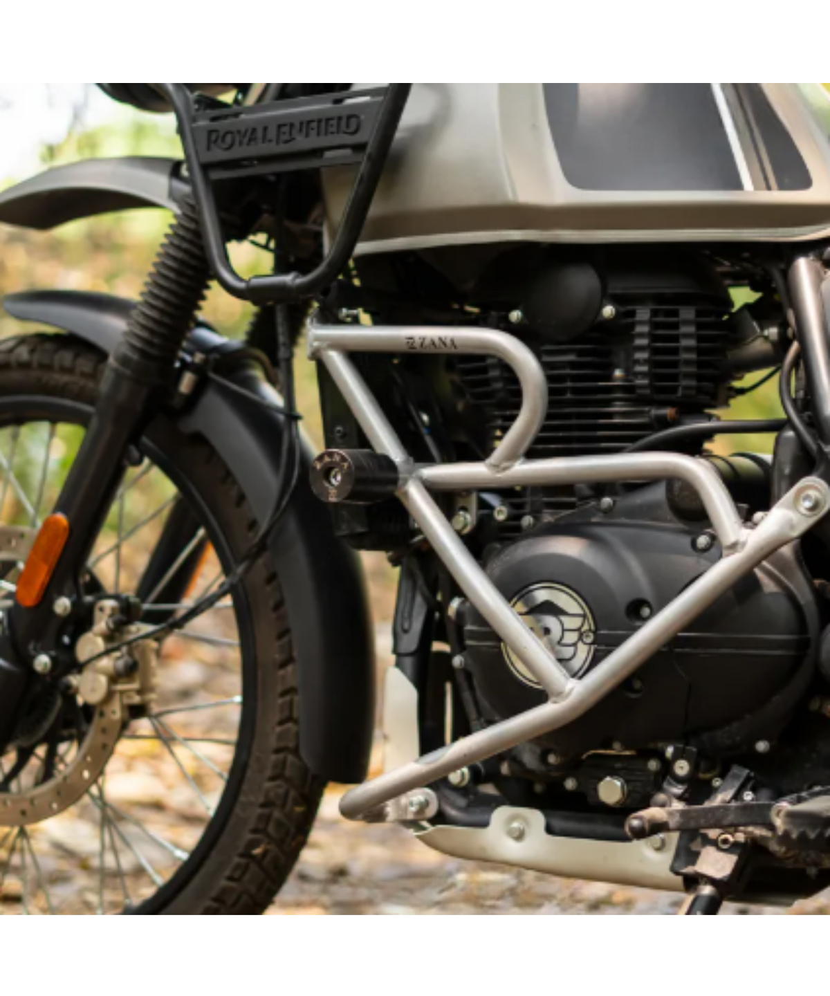 Zana Royal Enfield Himalayan BS6 Crash Guard with Slider MS Silver - ZI-8148 - Zana