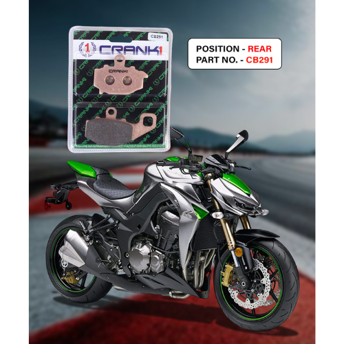 Crank1 Fully Sintered H2 Series Brake Pads for Kawasaki Z1000