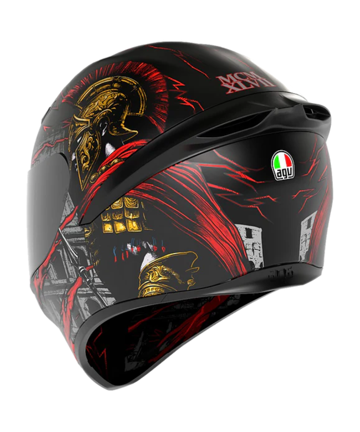 AGV K1 S Gladiator Helmet - Matt Black Red - AGV