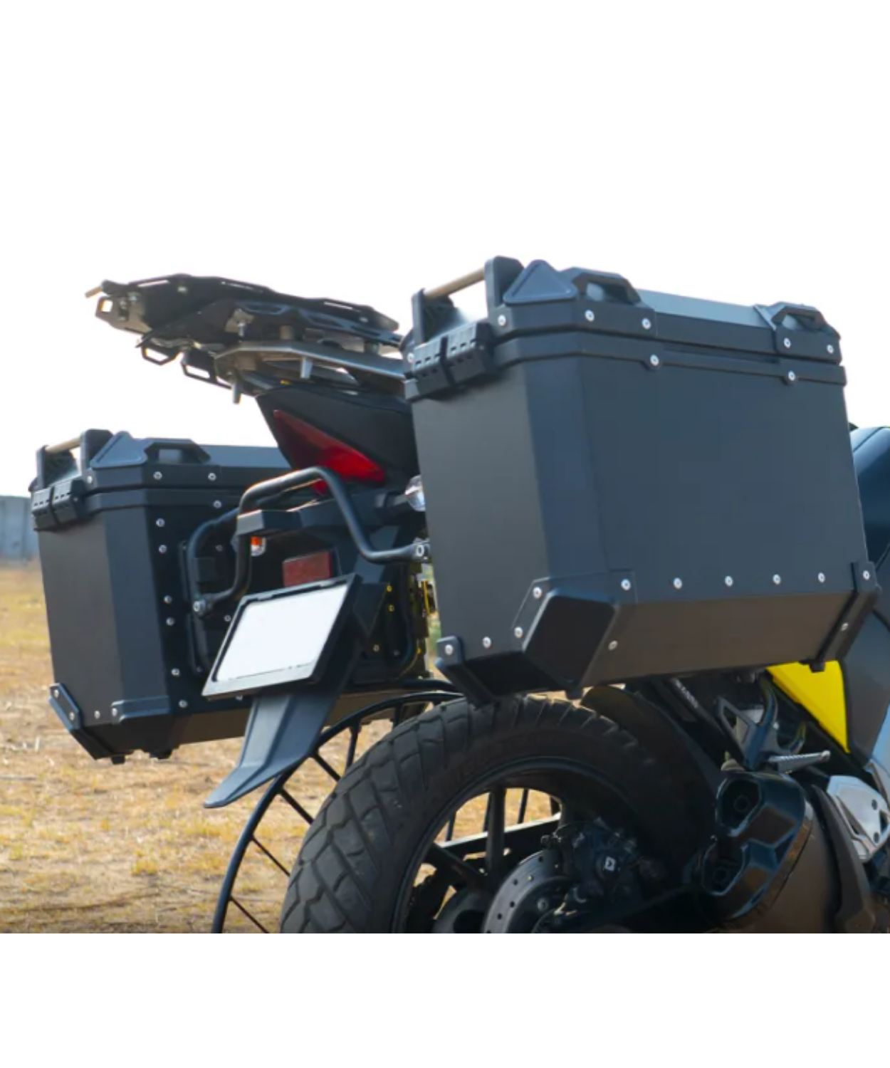 Zana Royal Enfield Himalayan 450 Aluminium Pannier 36L with Saddle Stay Frame - Black - ZI-8439-LB