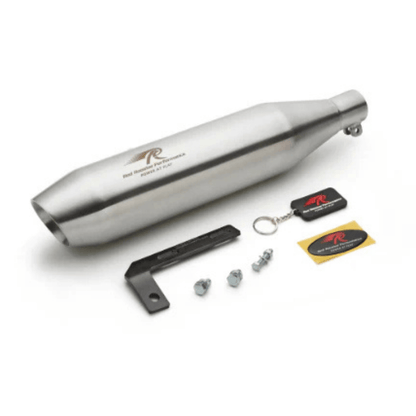 Red Rooster Performance Rumbler Max Header Pipe for Hunter 350 - Silver Matte