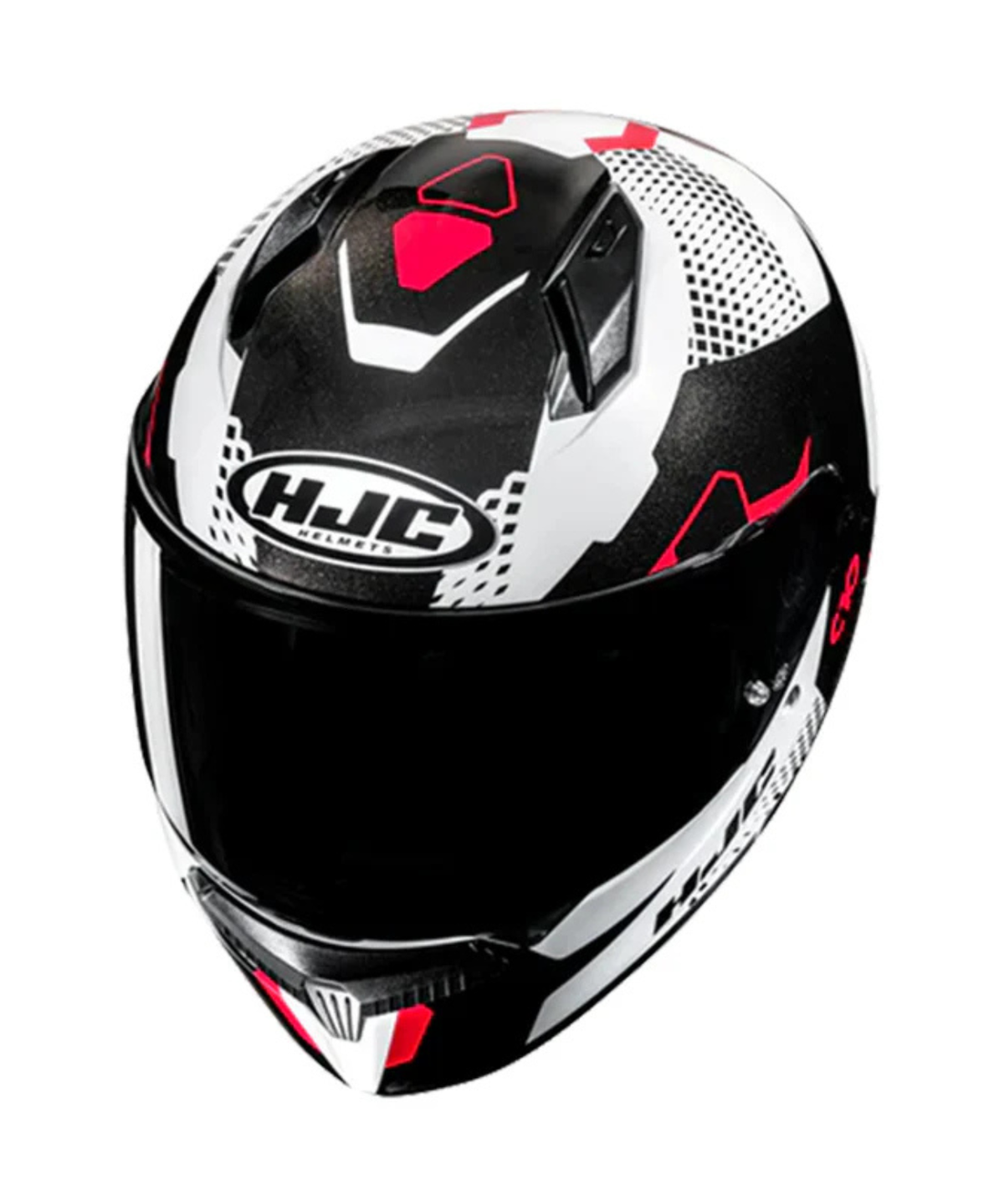 HJC C10 Aspa MC1 Helmet - Black White Red - HJC