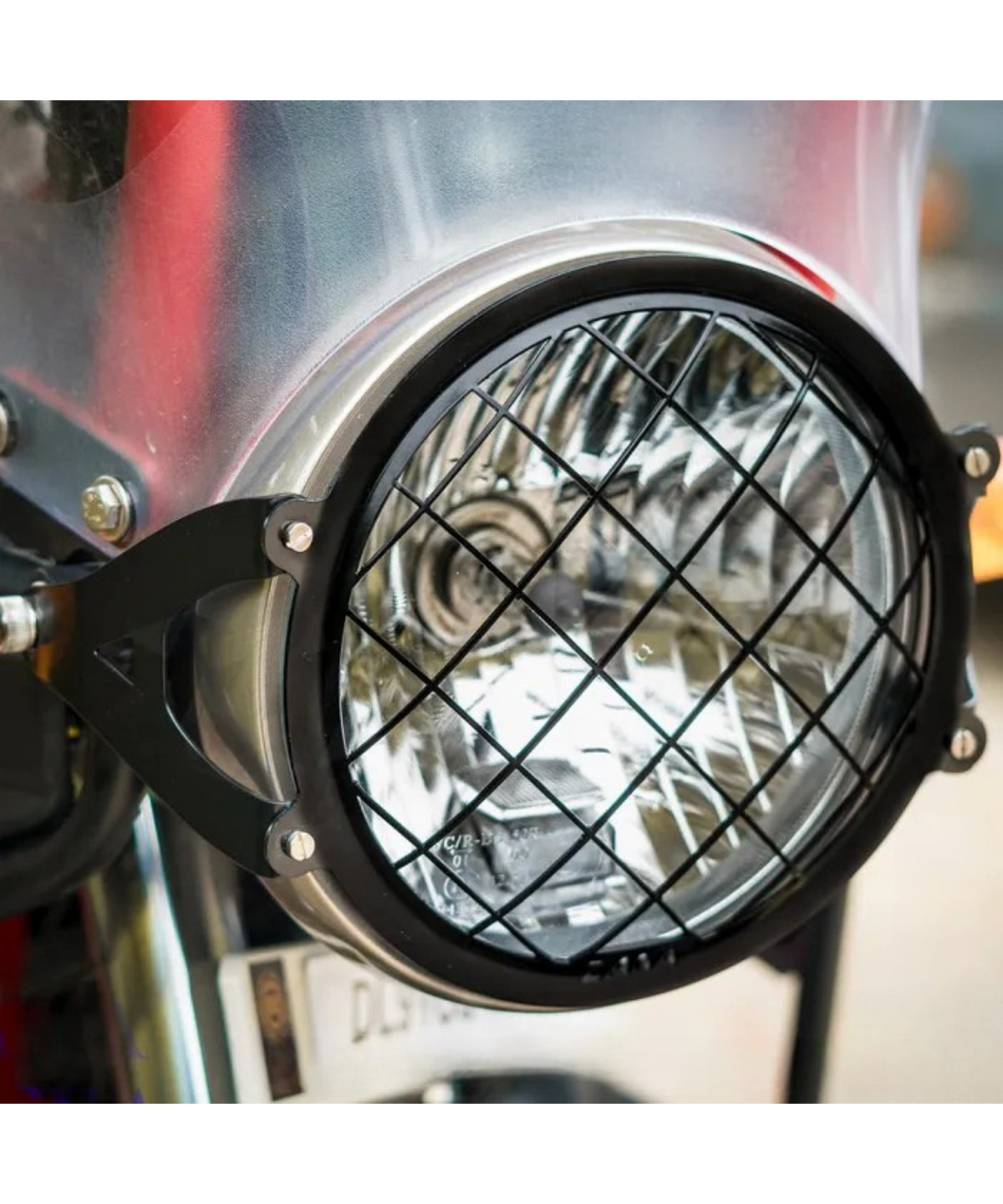 Zana Royal Enfield Himalayan BS6 (2021) / (2016-2020)Headlight Grill Black SS Type-0 - ZI-8136 - Zana