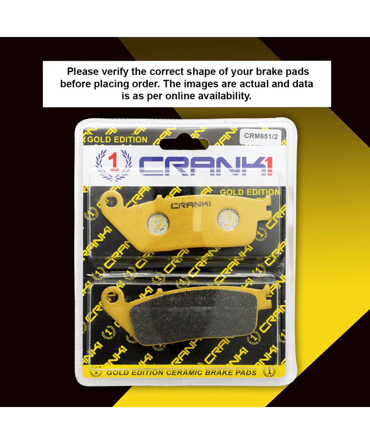 Crank1 Honda CB350 Highness Ceramic Brake Pads