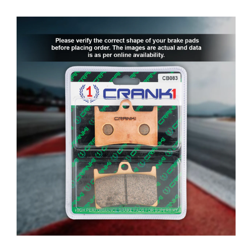 Crank1 Fully Sintered H2 Series Brake Pads for Yamaha YZF-R6 (2017 Onwards)