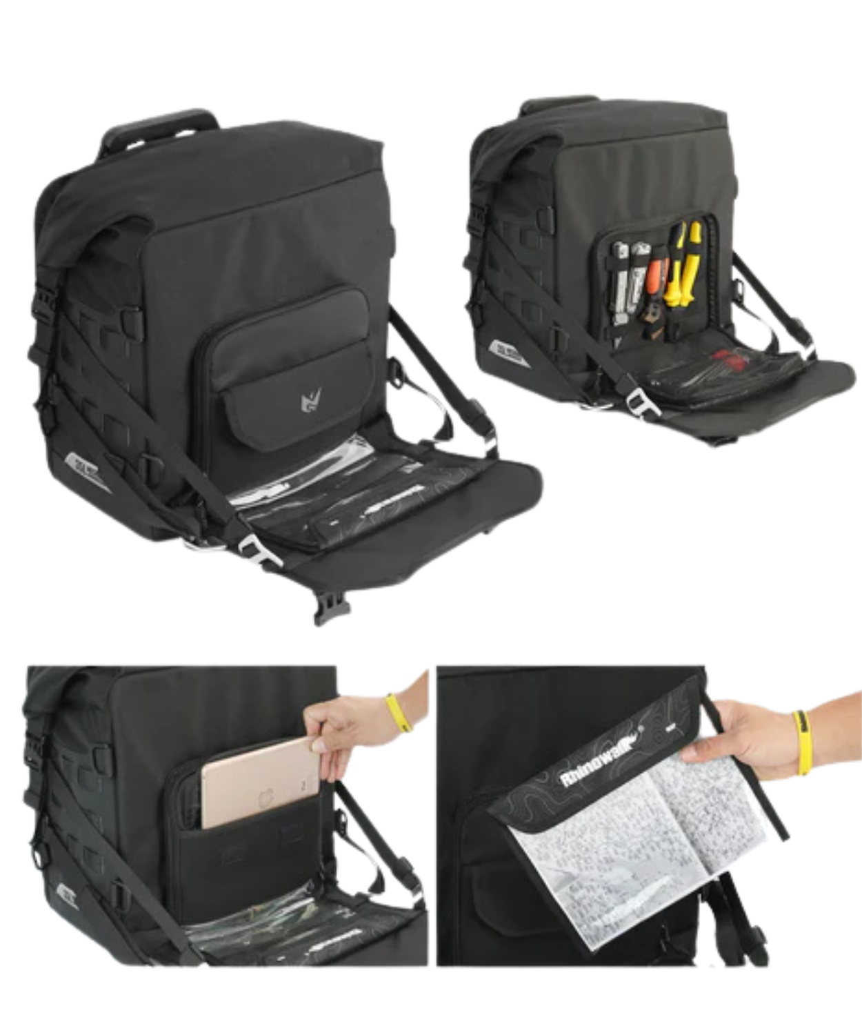 Rhinowalk 35L Quick Release Saddle Bag for Motorcycle (Set of 2) - MJX2004