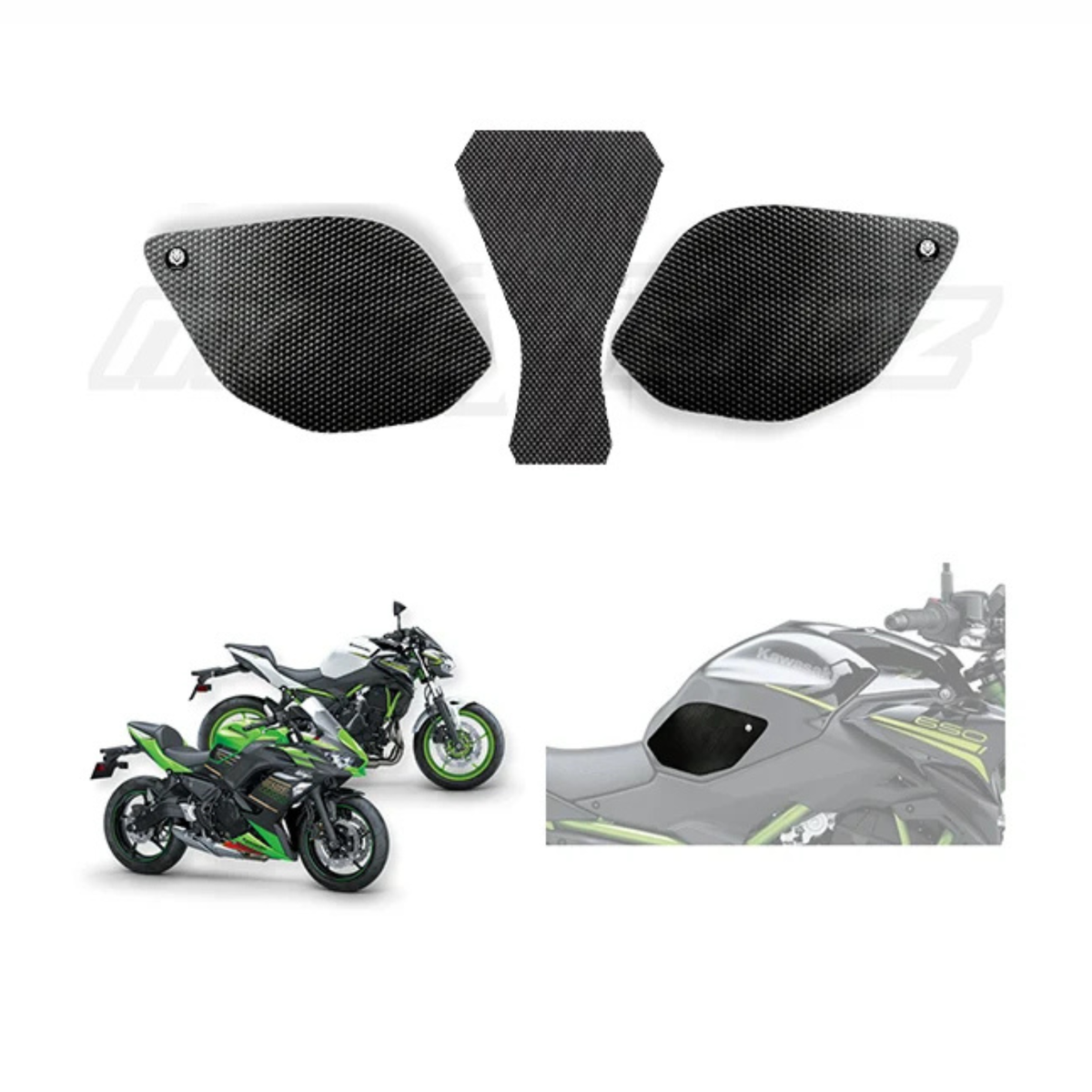 Mototrendz Kawasaki Ninja 650/Z650 Traction Pads - Mototrendz