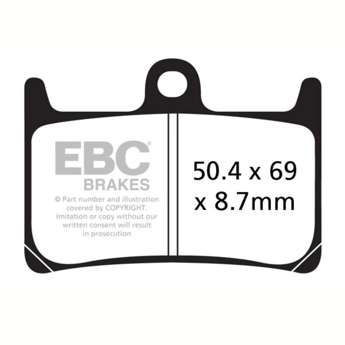 EBC Yamaha YZF R1 (2004-2006) Fully Sintered Brake Pads - EBC Brakes