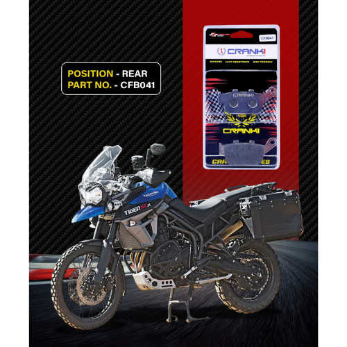 Crank1 Carbon Brake Pads for Triumph Tiger 800 XC and XCX (2015-2017)