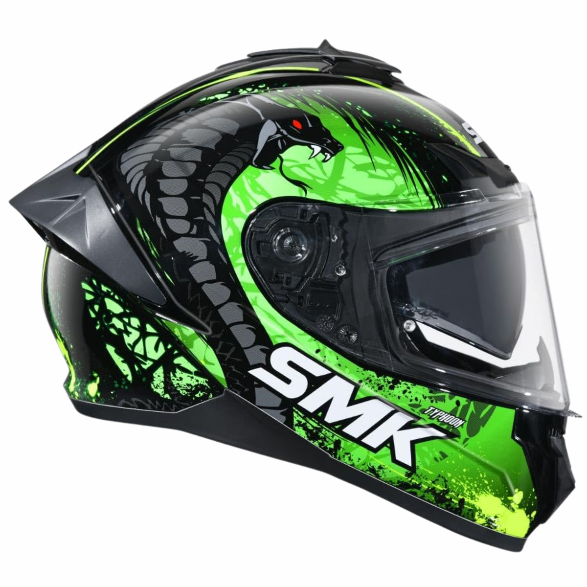 SMK Typhoon Reptile Graphics MA284 Helmet - SMK