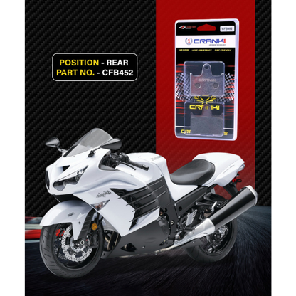 Crank1 Carbon Brake Pads for Kawasaki Ninja ZX-14R