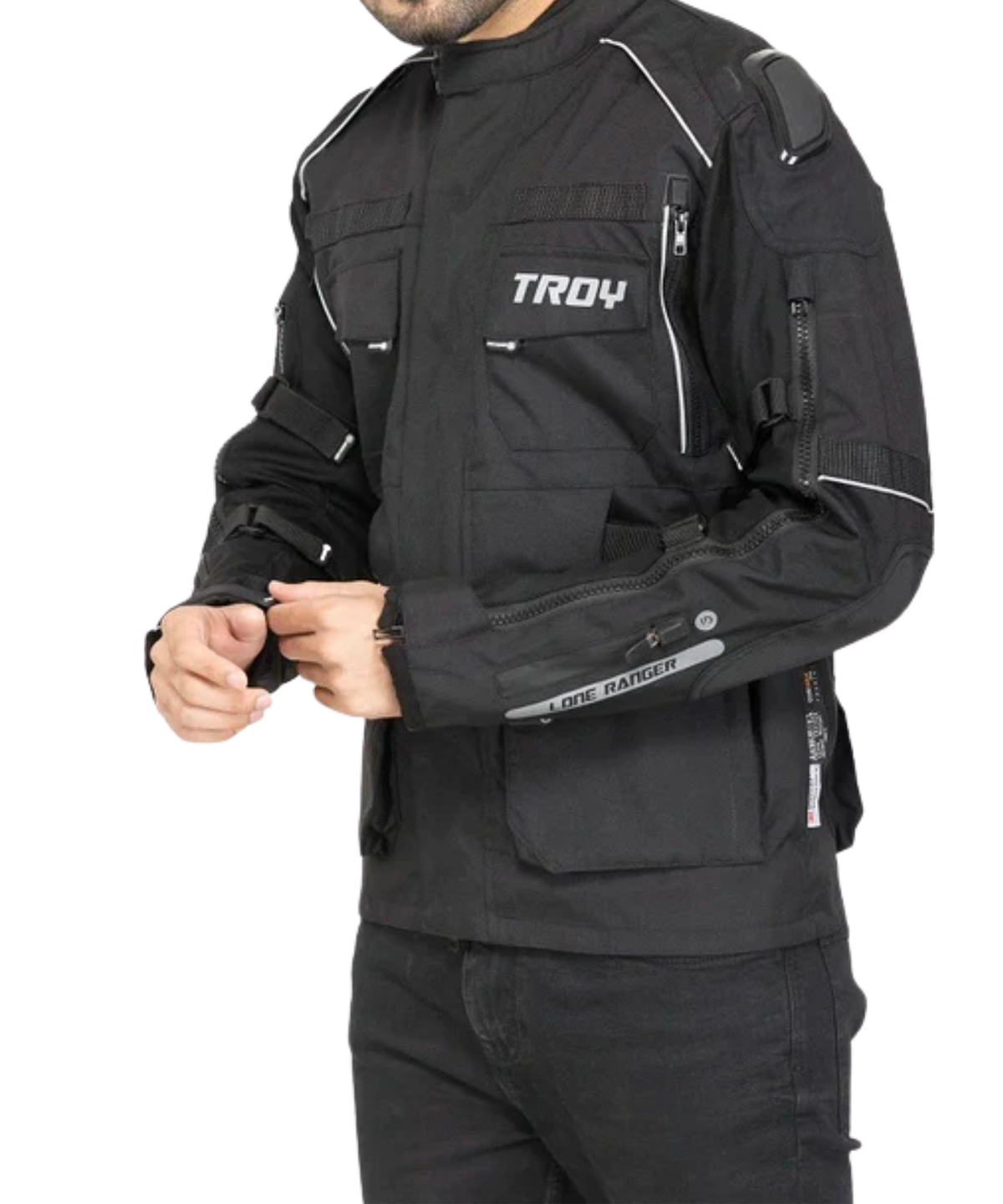 Lone Ranger Troy Touring Riding Jacket - Black - Lone Ranger