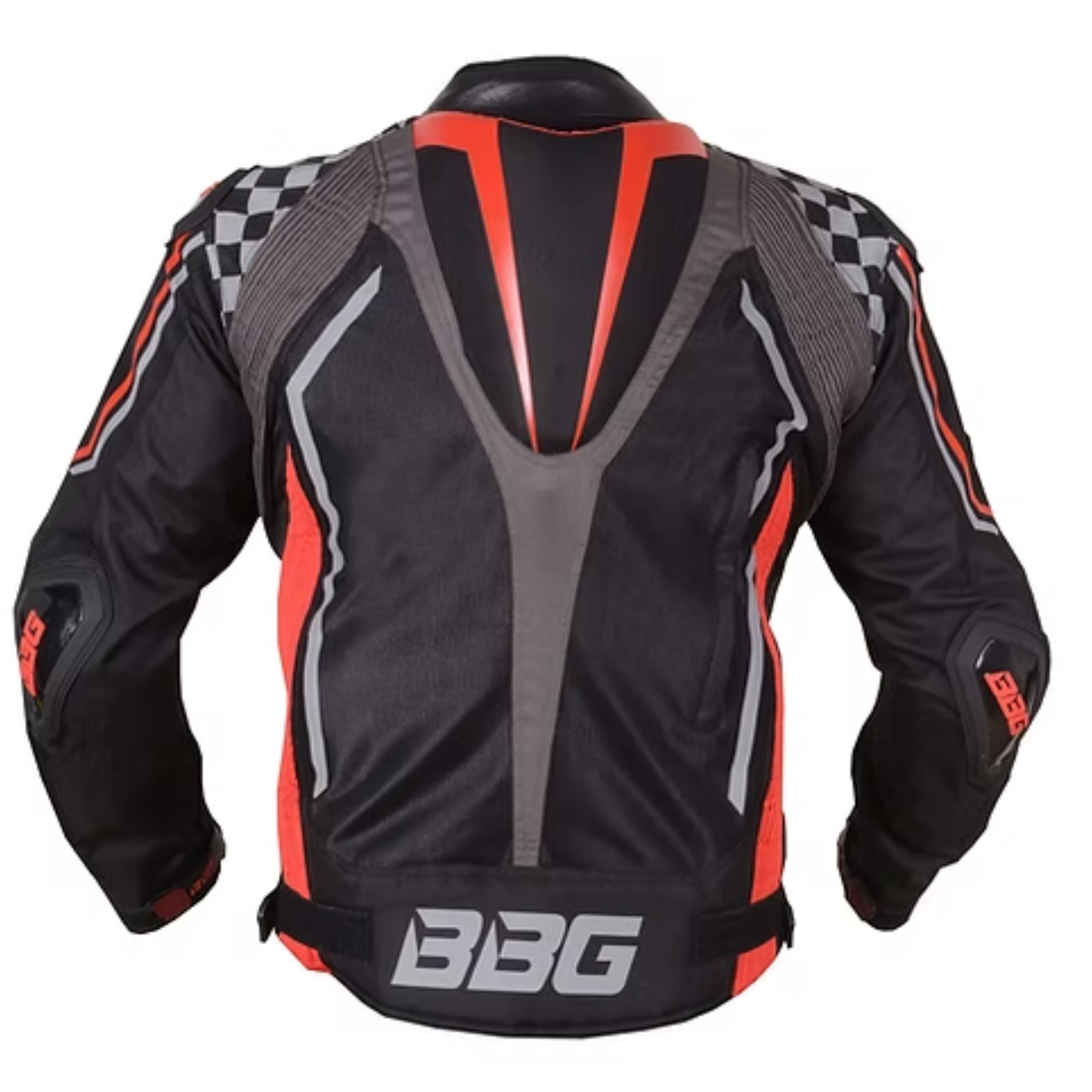 BBG Grand Prix Riding Jacket with Chest Guard and Rain Liner - Red