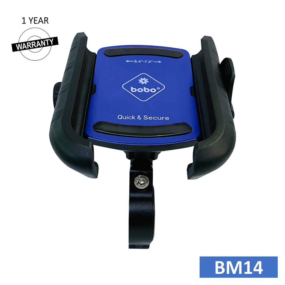 BOBO BM14 Quick Release Enhanced BM4 Bike Cycle Phone Holder Motorcycle Mobile Mount - Blue - BOBO