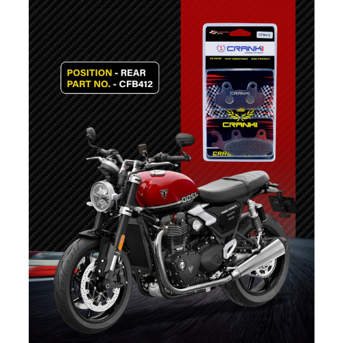 Crank1 Carbon Brake Pads for Triumph Speed Twin 1200 (2019 Onwards)