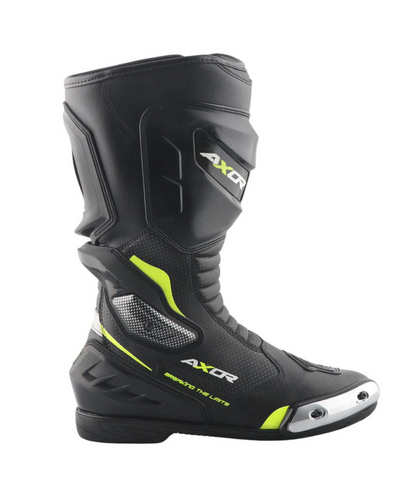 Axor Racer Tec Riding Boots - Black Neon Green