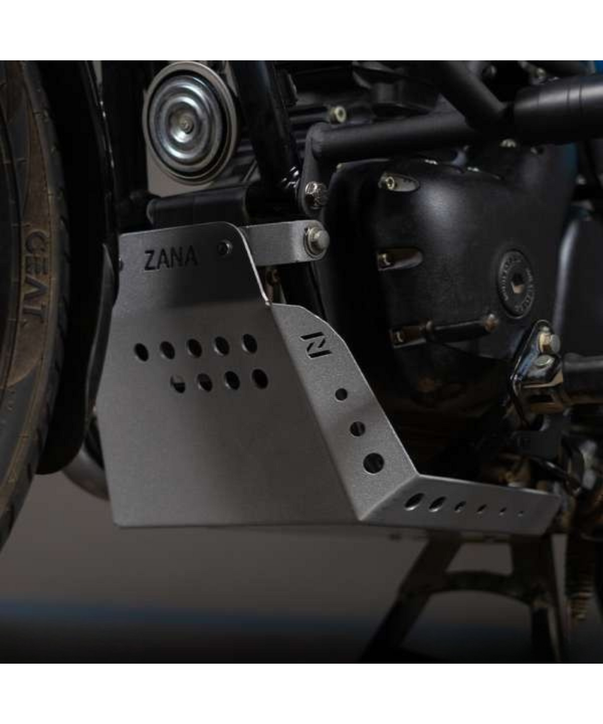 Zana Royal Enfield Meteor 350 / Classic 350 Reborn Bash Plate - Silver - ZI-8282 - Zana
