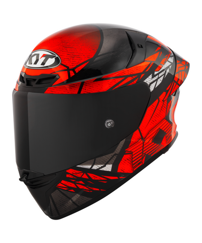 KYT TT-Revo Combustion Helmet - Matt Red