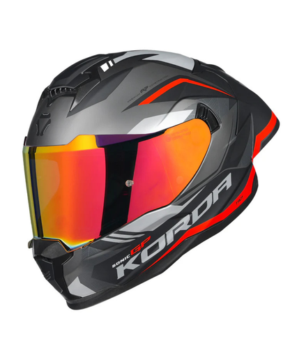 Korda Sonic GP Troy Helmet - Matt Red