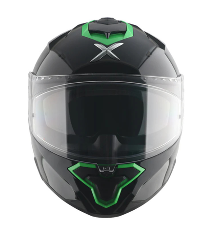 Axor Brutale Corsa Dual Spoiler Helmet - Gloss Black Green