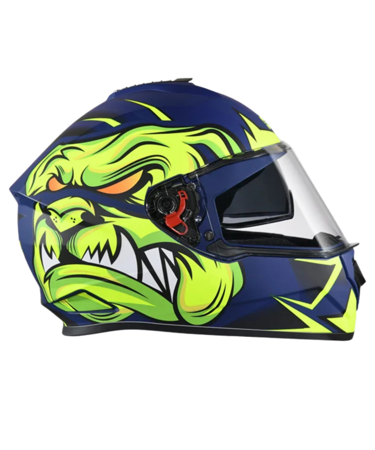 Studds Drifter D1 Decor Graphics Helmet - Gloss Blue Yellow N5 - Studds